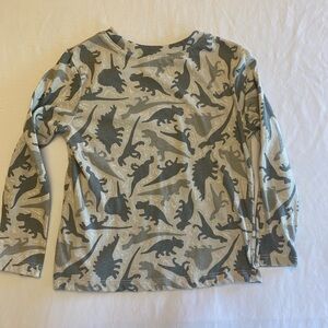 Old Navy Kids Dinosaur Long Sleeve Tee - Gray and Black